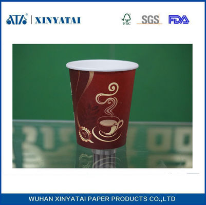중국 뜨거운 음료에 대한 10온스 맞춤형 단일 PE 코팅 종이 단열 일회용 컵 협력 업체