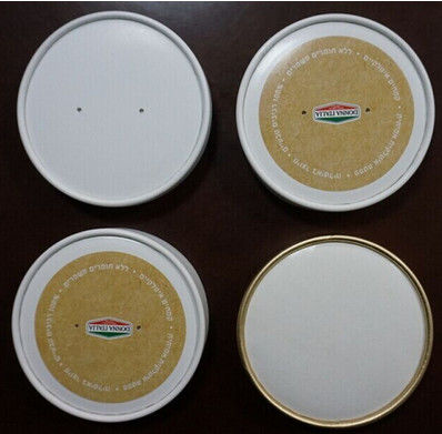 중국 돔 또는 종이 컵 플랫 사용자 정의 커피 컵 뚜껑, PET / PS / 종이 재질 협력 업체