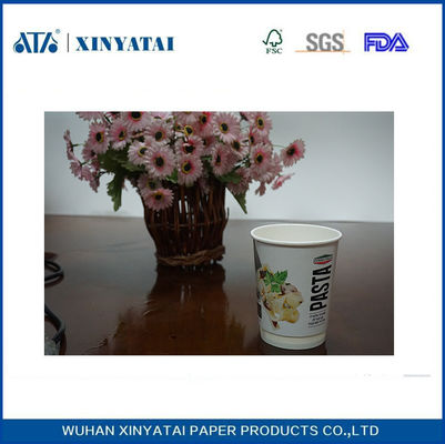 중국 로고 인쇄 절연 일회용 종이 컵, 더블 벽 음료 테이크 아웃 컵 협력 업체