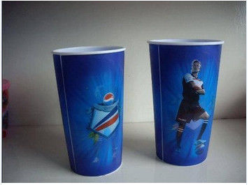 중국 축구 스타 인쇄 된 종이 팝콘 용기 뚜껑, 팝콘 포장 욕조와 컵 협력 업체