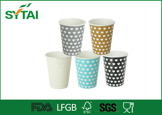 중국 12온스 400ml의 친환경 재생 용지 컵, 생분해 성 단일 벽 종이 커피 컵 협력 업체