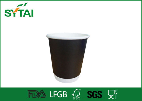 중국 절연 일회용 더블 벽 종이 컵, 커피 또는 차 뜨거운 음료 종이 컵 10온스 협력 업체