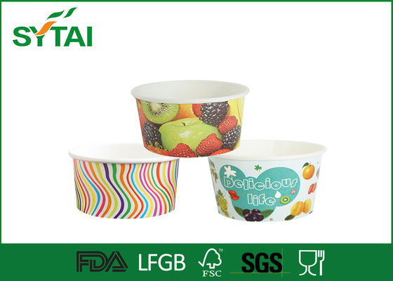 중국 4개 Oz 음식 급료 잉크 종이 아이스크림은 친절한 Flexo 인쇄를 받아 넣습니다 협력 업체