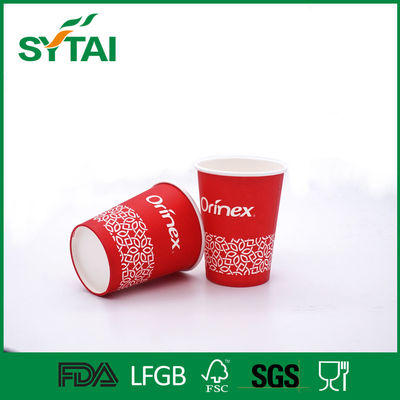 중국 음료 처분할 수 있는 단 하나 벽 종이컵 유일한 빨간색 환경 재사용 협력 업체