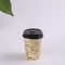 작은 7.5 온스 블랙 단일 벽의 종이 컵, 일회용 커피 컵 뚜껑과 뚜껑 협력 업체