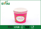 12 Oz 분홍색 색깔 밝은 처분할 수 있는 관례 세부사항 아이스크림 그릇 협력 업체