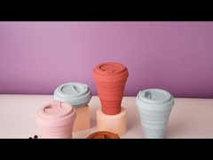 대형 2000ml 실리콘 컵 BPA 무료 내한성 다용도 음료 용기