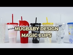 메리 크리스마스 선물 유리 플라스틱 색상 변경 마시는 컵 밀짚과 크리스마스 텀블러