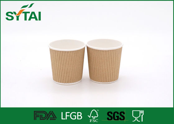 중국 약간을 격리하는 뜨거운 음료 브라운 Kraft 종이컵 주문을 받아서 만들어진 개인화된 디자인 협력 업체
