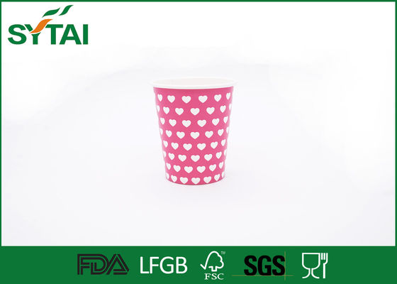 중국 복숭아 각종 크기 뜨거운 음료 종이컵, 컵 갈 것이다 커피 분홍색 색깔 협력 업체